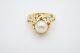 10k Yellow Gold 7mm Pearl Ring Size 6.5 Modernist