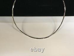 14k White Gold Fashion Domed Omega 18 3mm 15 grams Chain/necklace-WOMD3