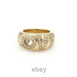 1Ct Round Cut Real Moissanite Love Dome Wedding Band Ring 14k Yellow Gold Plated