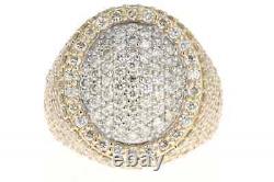 3.0 CT Round Cut Moissanite Dome Ring Valentine's Day 14K Yellow Gold Plated