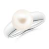 Angara Solitaire Freshwater Pearl Dome Ring For Women, Girls In 14k Solid Gold