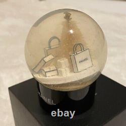 CHANEL Snow Globe Dome White Christmas Tree Novelty Benefit VIP Customer Limited