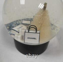 CHANEL Snow Globe Dome White Christmas Tree VIP customer Limited Novelty Benefit