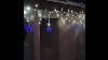 Cool White Led Icicle Lights With Snowflakes