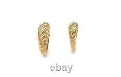 Croissant Ring in Solid Gold 9k, 14k, 18k Statement Bubble Twisted Dome Ring RN380