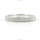 Dome Eternity Band Wedding Ring 14k White Gold Natural Diamond Jewelry