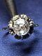 Estate Victorian Rose Cut Diamond Engagement Plat. Ring Foiled Back Buttercup S6