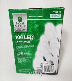 Home Accents Holiday 100 Cool White Dome LED String Light 33 ft length 4 BOXES