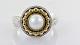 Konstantino Pearl Ring In Sterling Silver & 18k Gold Size 5.5
