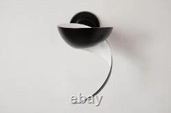 Pair of Serge Mouille'Flame' Wall Lamp in Black