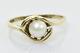 Petite Pearl Ring 10k Yellow Gold 5.5mm Size 7.5