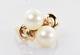 Vintage Mikimoto Double Pearl Ring In 14k Gold Size 6