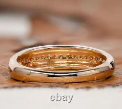 Bague de mariage en or massif 14 carats avec moissanite, bague de déclaration, bijou en or pour femme