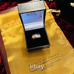 Bague de mariage moderne en or blanc 10k taille 7 cadeau d'anniversaire pour femme